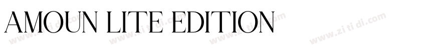 AMOUN LITE EDITION字体转换